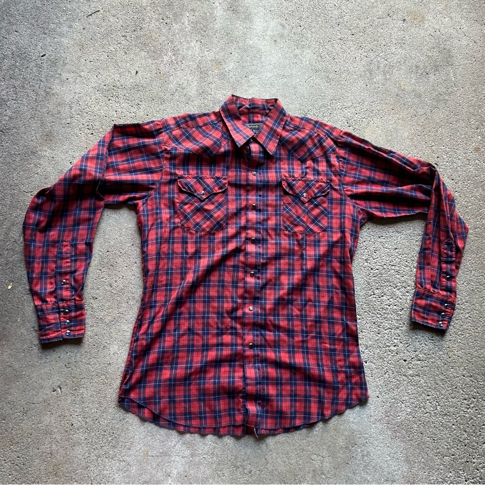 vintage panhandle slim 80s/90s button down shirt